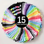 Candy Colored Short Socks – Soft Cotton Casual Footwear for Women