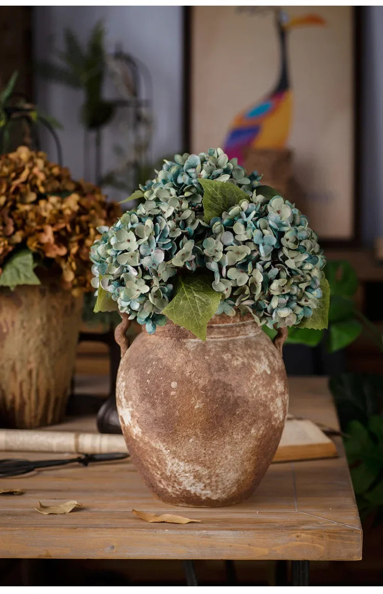 Artificial Silk Hydrangea – Realistic Flower Stem for Wedding Decor