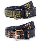 Punk Pyramid Rivet Belt – Metal Studded Hardware for Unisex Y2K Fashion