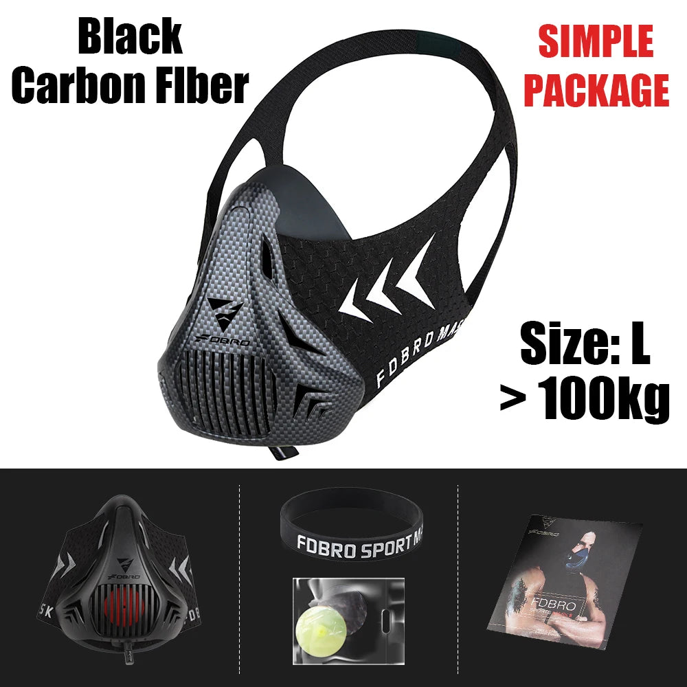 Elevation Training Mask – Black Fitness Gear for Running and Gym Workouts