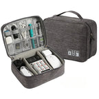 Waterproof Travel Cable Organizer – Double Layer Case for Electronics