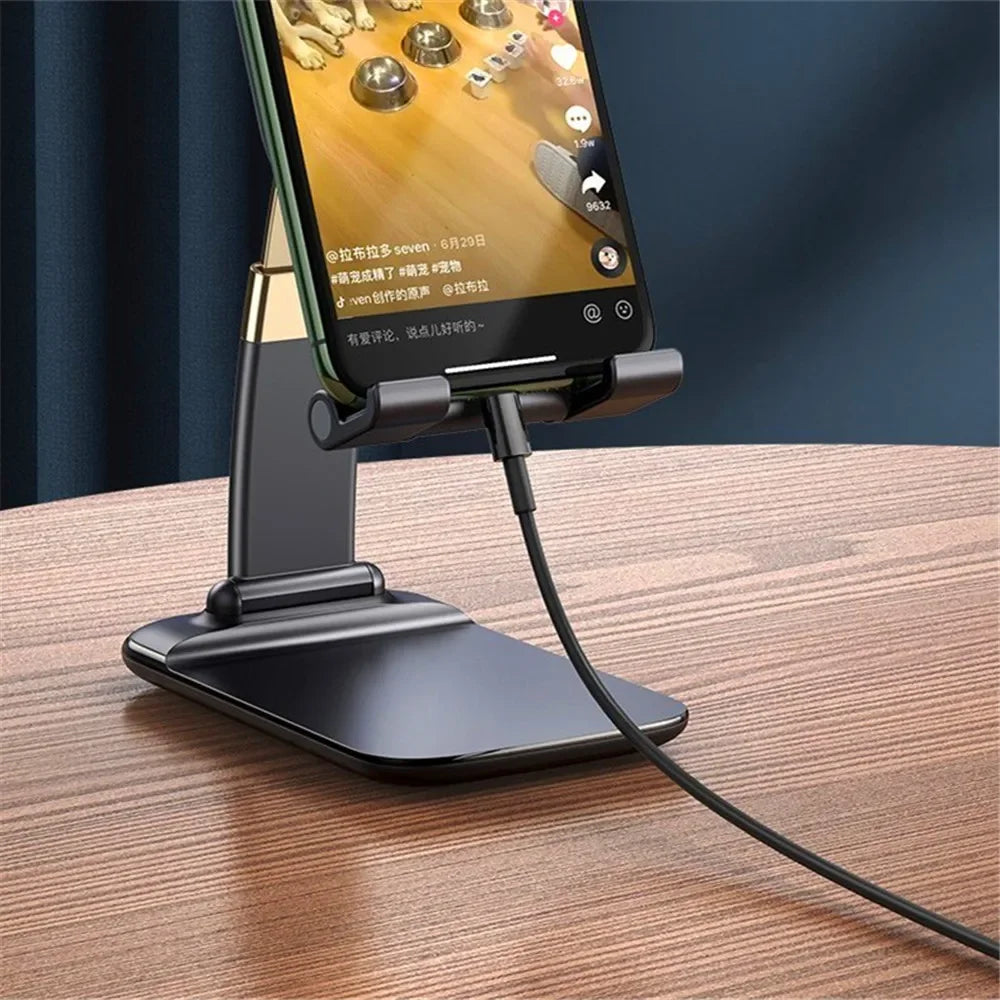 Foldable ABS Desktop Stand – Portable Holder for Mobile Phone and Tablet