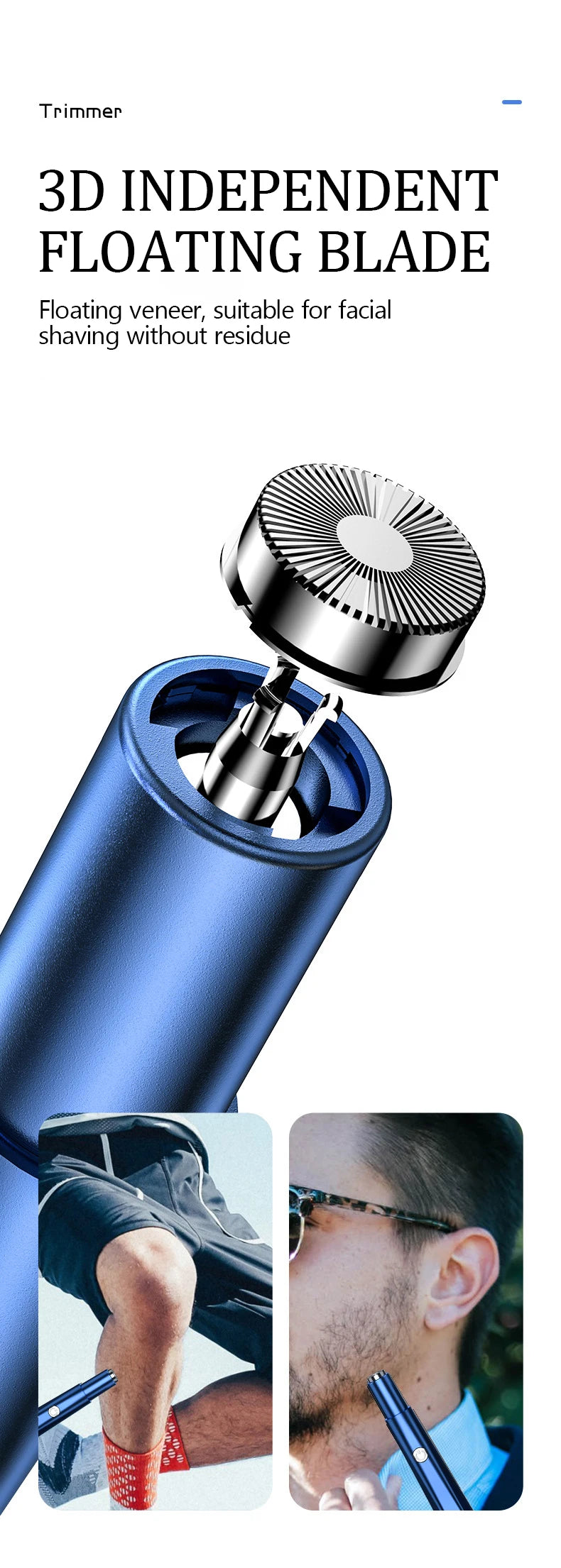 Electric Nose Hair Trimmer – Rechargeable Grooming Tool for Men