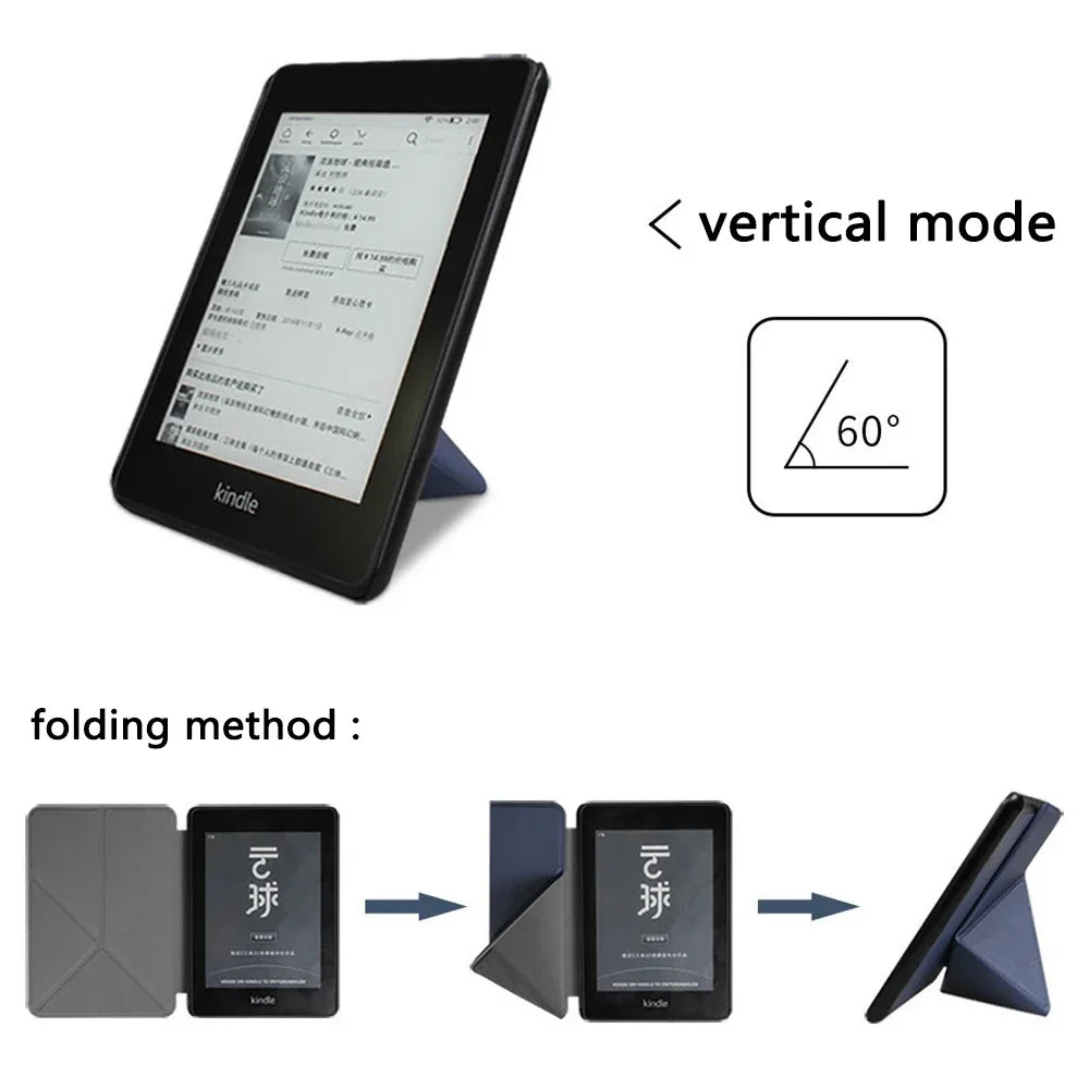 Foldable Stand Case – Protective Pouch Cover for 6 to 7 Inch Kindle E-Reader