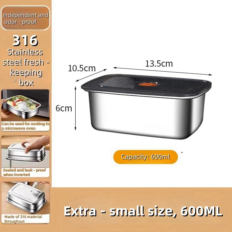 Stainless Steel Bento Box – Leak-Proof Food Container for Camping and Lunch
