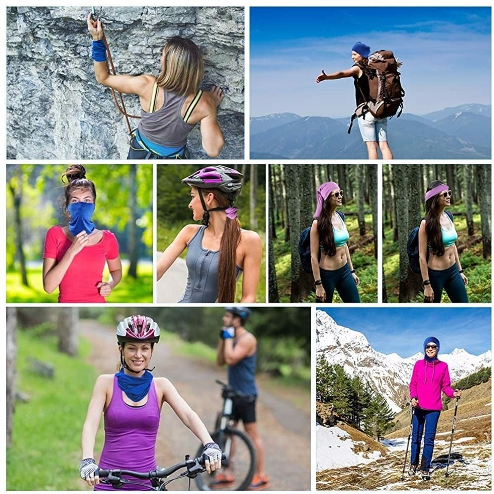 Ice Silk Turban Bandana – UV Protection Neck Mask for Outdoor Cycling Hiking
