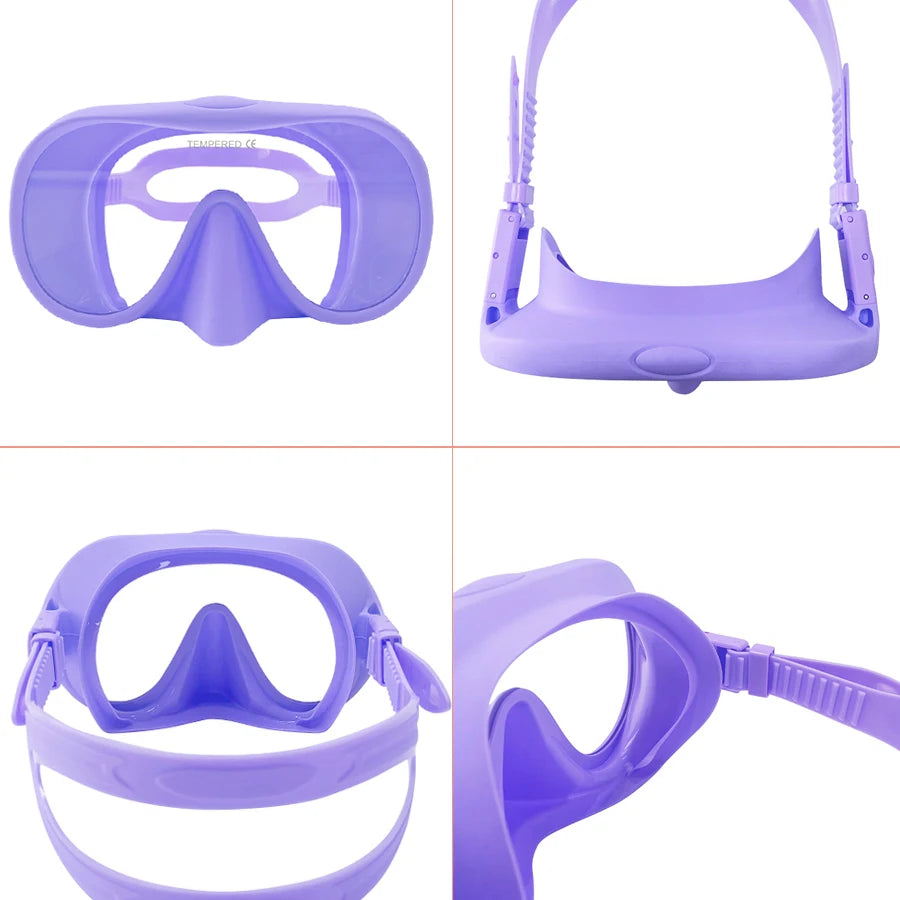 Full Face Snorkel Mask – Anti-Fog Panoramic Diving Goggles for Underwater Swimming