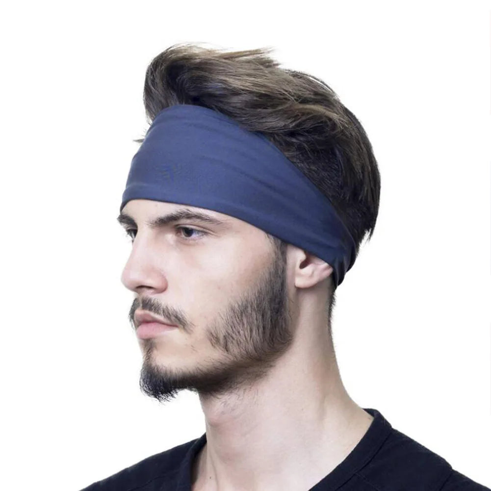 Quick-Dry Sports Sweatband – Elastic Fitness Headband for Running and Yoga