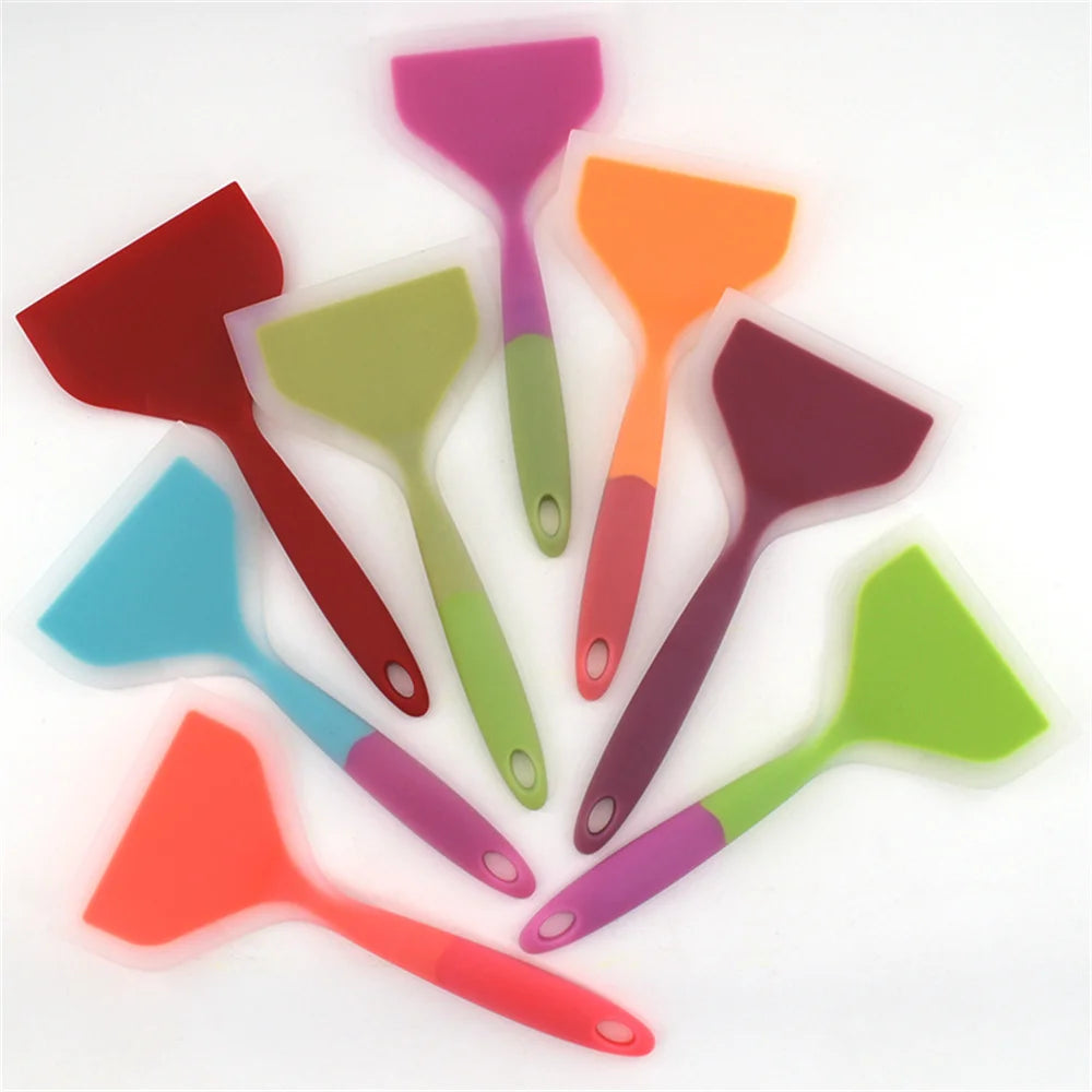 Silicone Non-stick Spatula – Flexible Turner for Omelets and Cooking