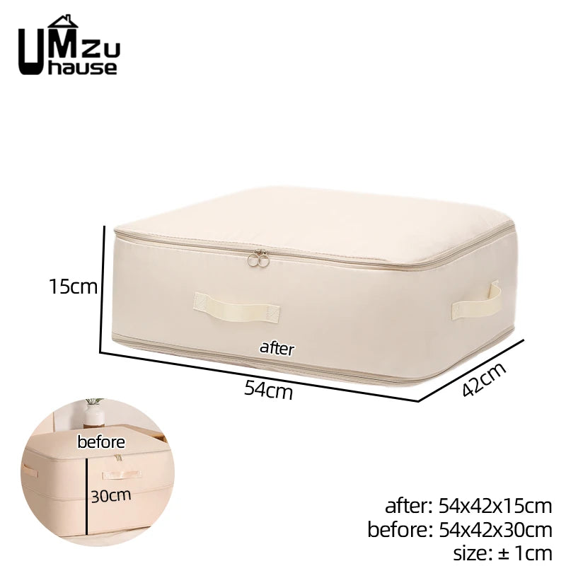 Compression Storage Bags – Double Zipper Space Saver for Bedding and Travel