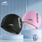 Waterproof PU Swimming Cap – Unisex Adult Professional Hat for Lap Training