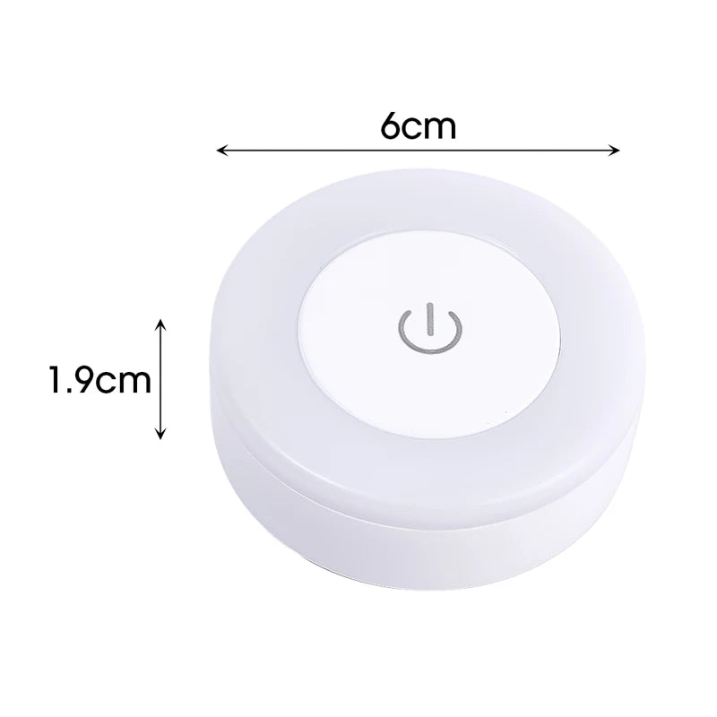 Magnetic USB LED Night Light – Portable Rechargeable Lamp for Bedroom and Kitchen