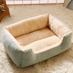 Plush Pet Bed – Soft Cushion Basket for Cats and Small Dogs