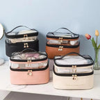 Portable Waterproof Makeup Bag – Large Capacity Travel Organizer for Toiletries