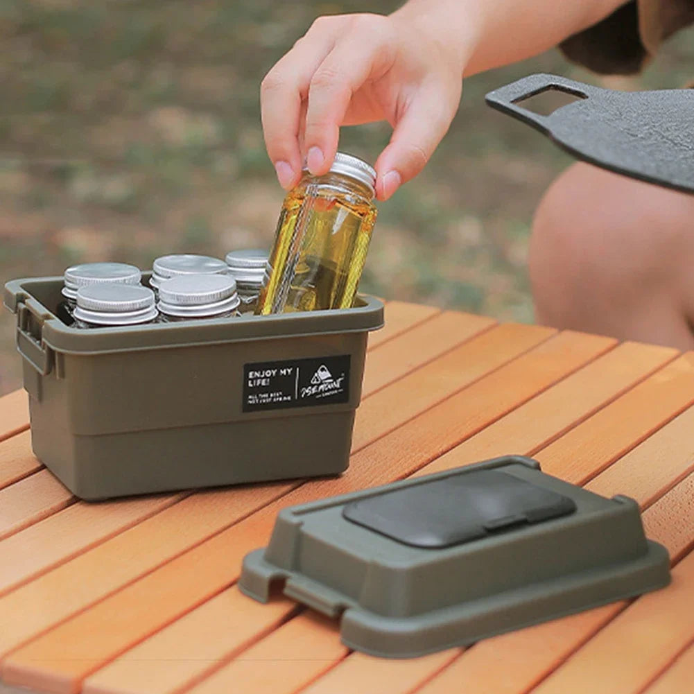 Portable Outdoor Napkin Storage Box – 1.1L Organizer for Camping and Picnic