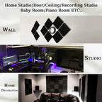 Acoustic Foam Pyramid Panels – Sound Insulation for Home Studio Recording