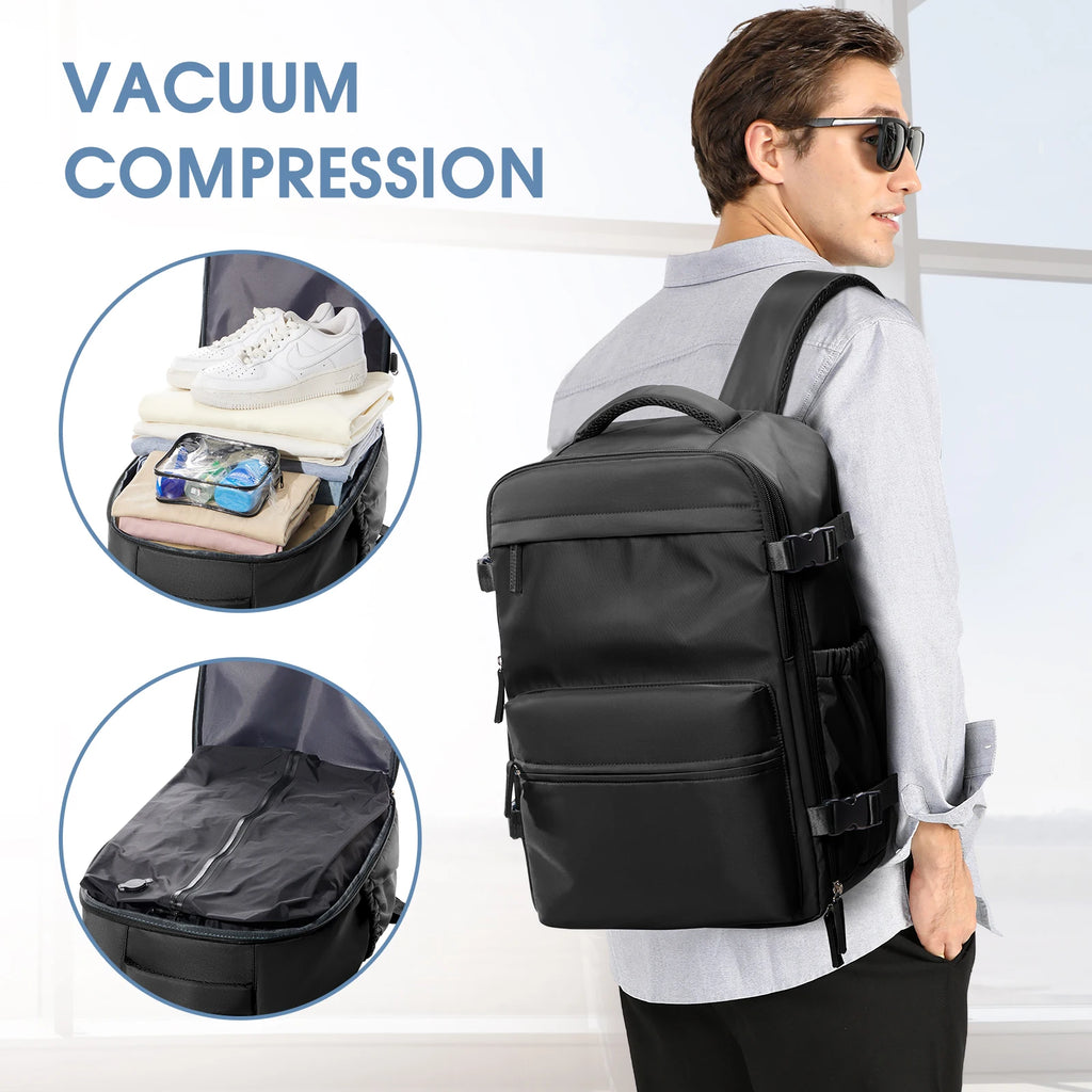 Expandable Travel Laptop Backpack – Large Capacity Business Bag for Men and Women