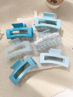 Matte Square Hair Claw Clips – Non-slip 3.4 inch Accessories for Thick Hair