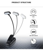 Mini LED Book Clip Light – Battery Powered Eye Protection for Night Reading