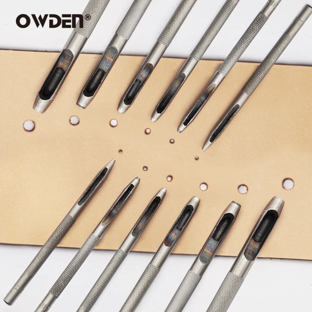 Steel Hollow Leather Punch Tool Set – Sharp Hole Cutters for Watch Belts