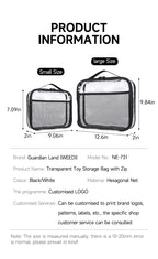 Transparent Toy Storage Bag – Large Capacity Organizer for Kids Block Toys