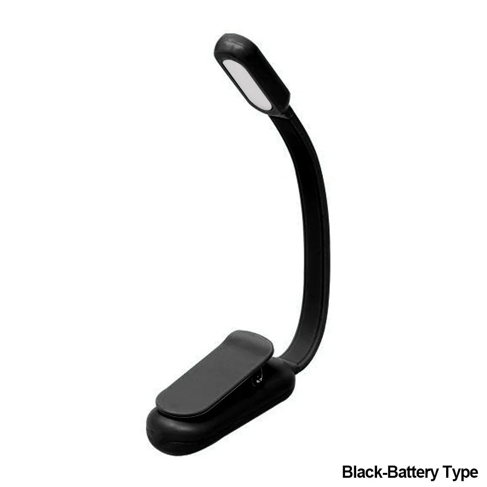 Rechargeable Clip-On Reading Lamp – Adjustable LED Book Light for Travel
