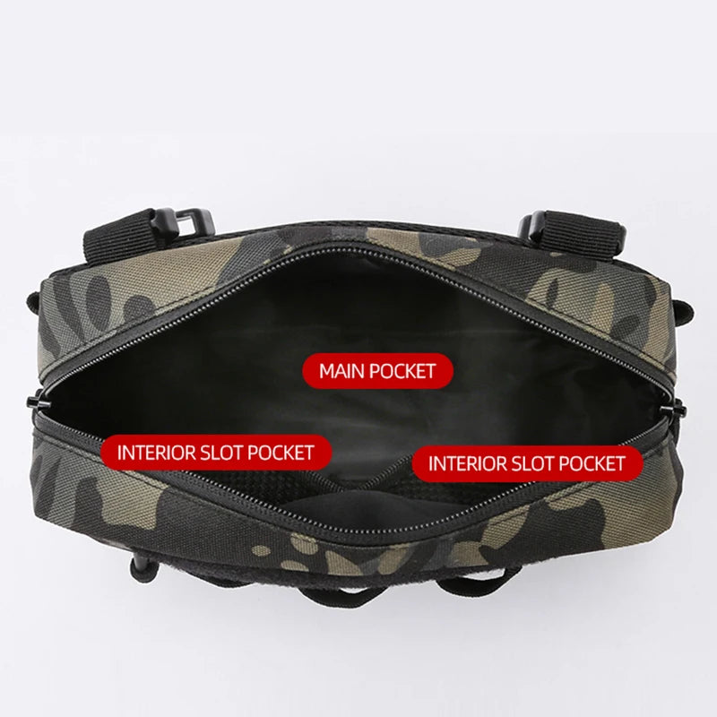Camo Fishing Tackle Chest Bag – Utility Vest Pack for Outdoor Hunting