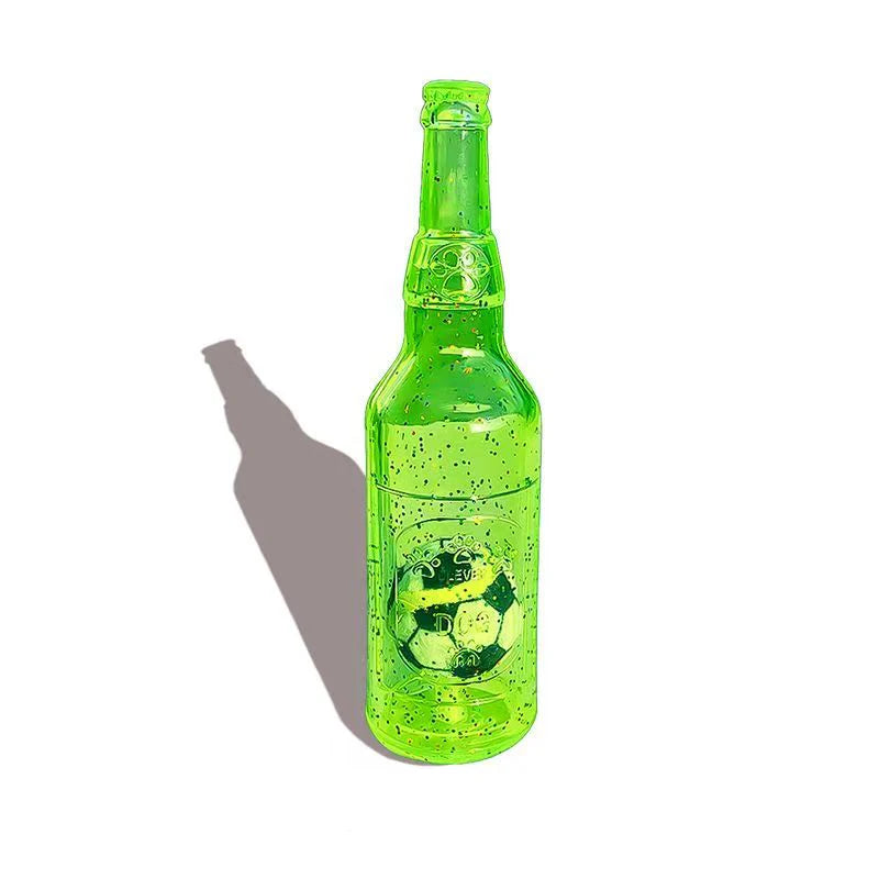 Interactive Rubber Squeaky Dog Toys – Durable Football and Bottle Pet Play