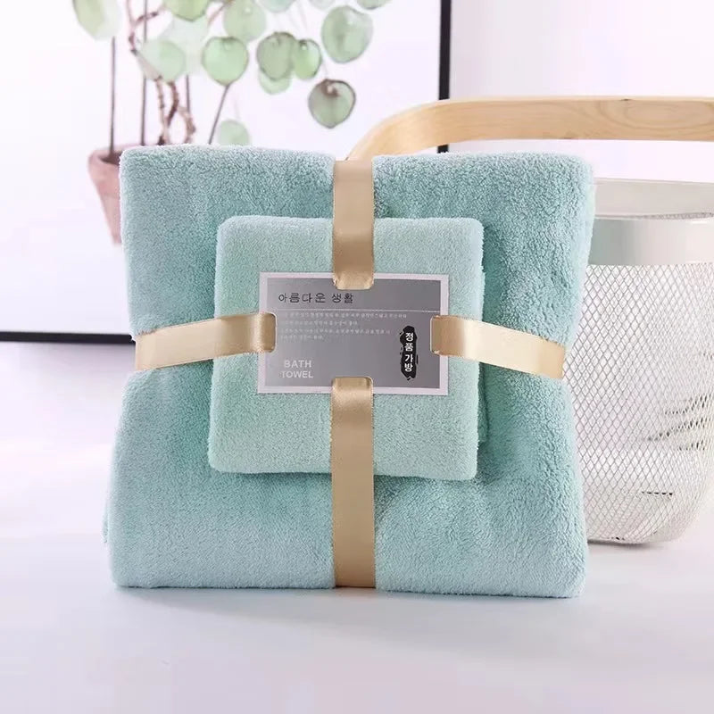 Coral Velvet Bath Towels – Super Soft Absorbent Fabric for Hotel and Spa Use