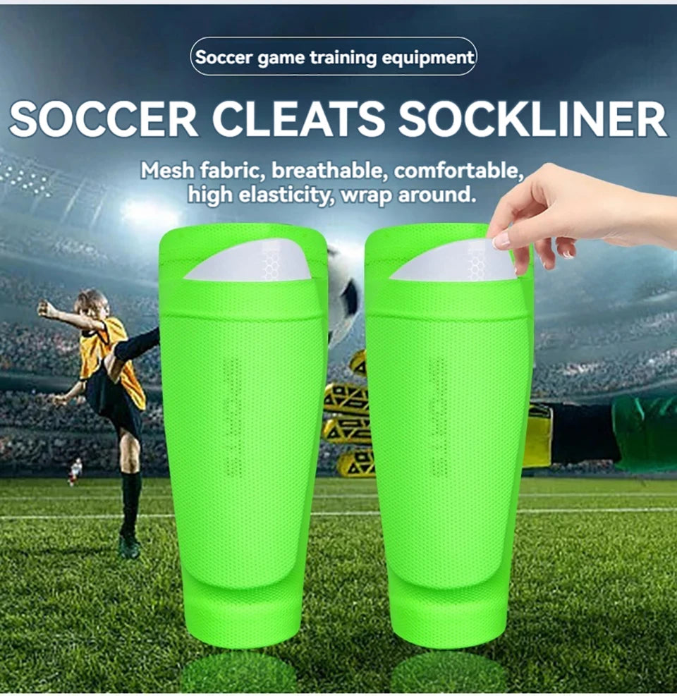 Soccer Shin Guard Socks – EVA Cushion Protection for Kids and Youth Sports