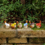 Ceramic Bird Figurines – Porcelain Magpie Sparrow Set for Home Decor