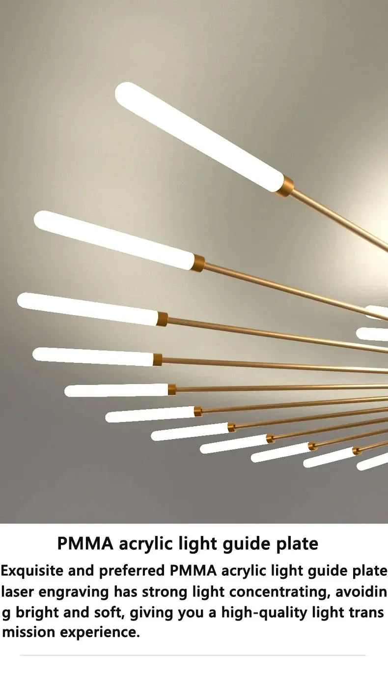 Modern Fireworks LED Ceiling Lamp – Decorative Chandelier for Living Room