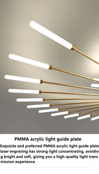 Modern Fireworks LED Ceiling Lamp – Decorative Chandelier for Living Room