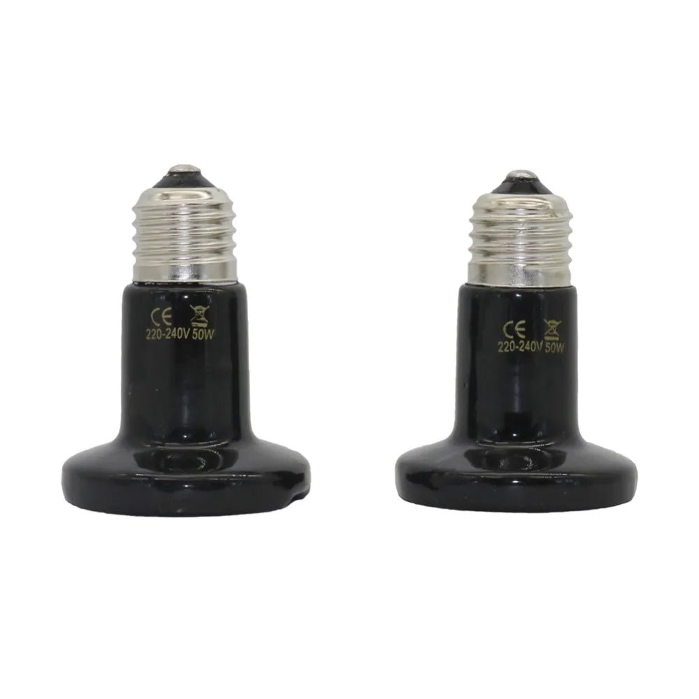 Infrared Ceramic Heat Bulb – E27 Mini Emitter for Reptile Pet Brooder Lamp