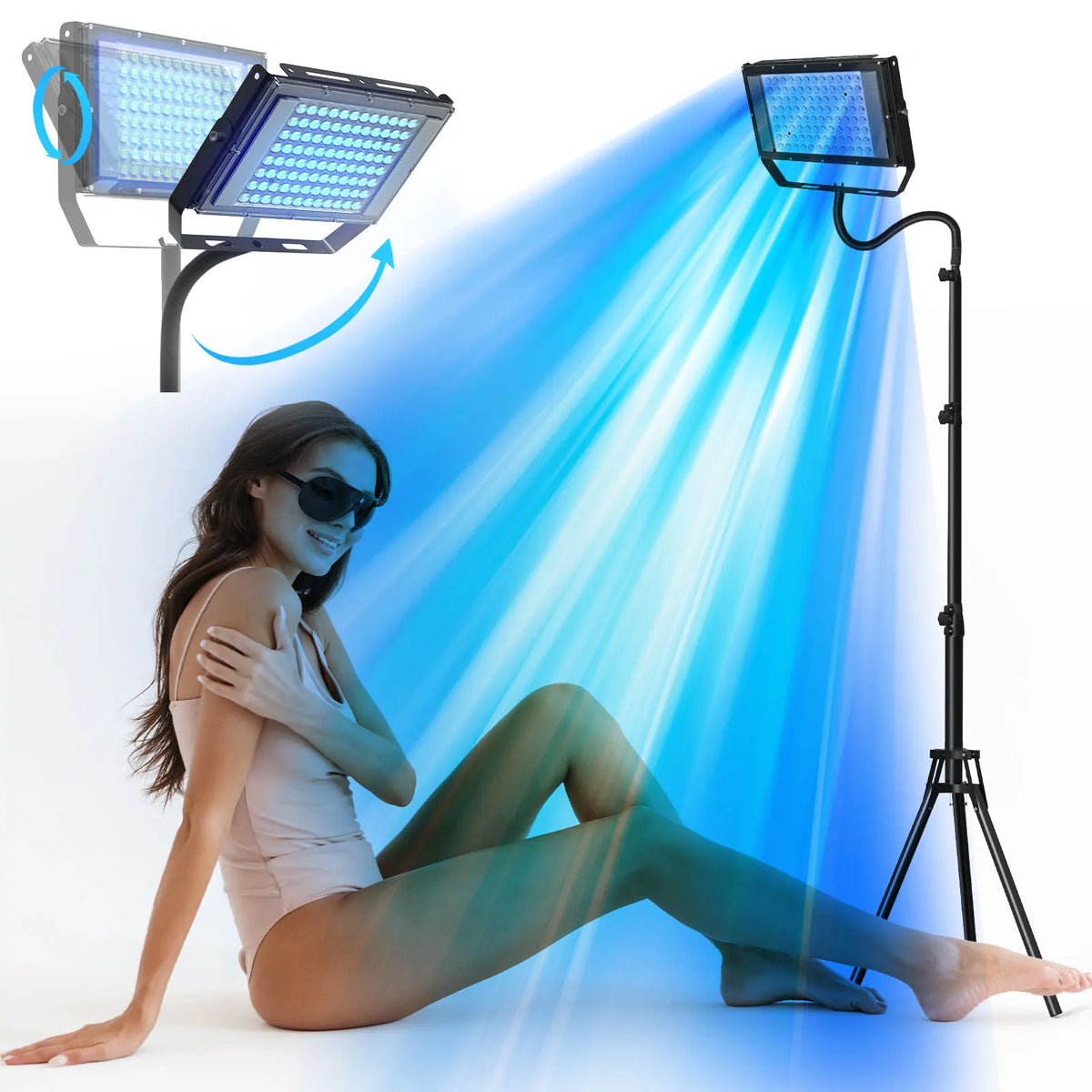 Ultraviolet Tanning Lamp – 50W Blue Light Solarium for Skin Care
