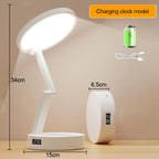 Foldable LED Desk Lamp – Rechargeable USB Reading Light for Home Office