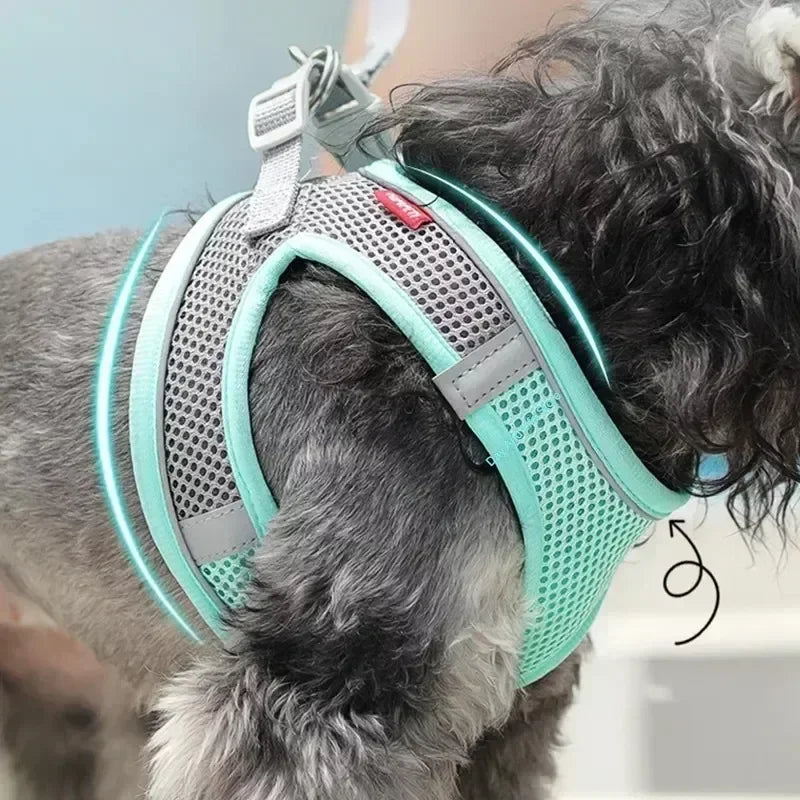 Adjustable Puppy Harness Vest – Comfortable Pet Supplies for Small Dogs