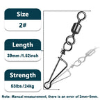 Fishing Rolling Swivels – Quick Change Italian Coastlock Snap for Lure Angling