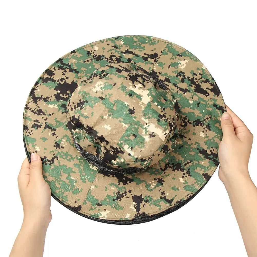 Mosquito Head Net Hat – Sun Protection Mesh Veil for Outdoor Fishing Hiking