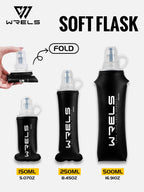 TPU Soft Water Bottle – Foldable BPA Free Hydration Flask for Running Hiking