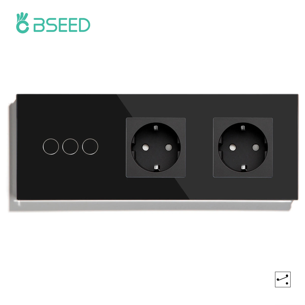 BSEED Touch Light Switch – LED Wall Socket with USB-C for Modern Home Decor