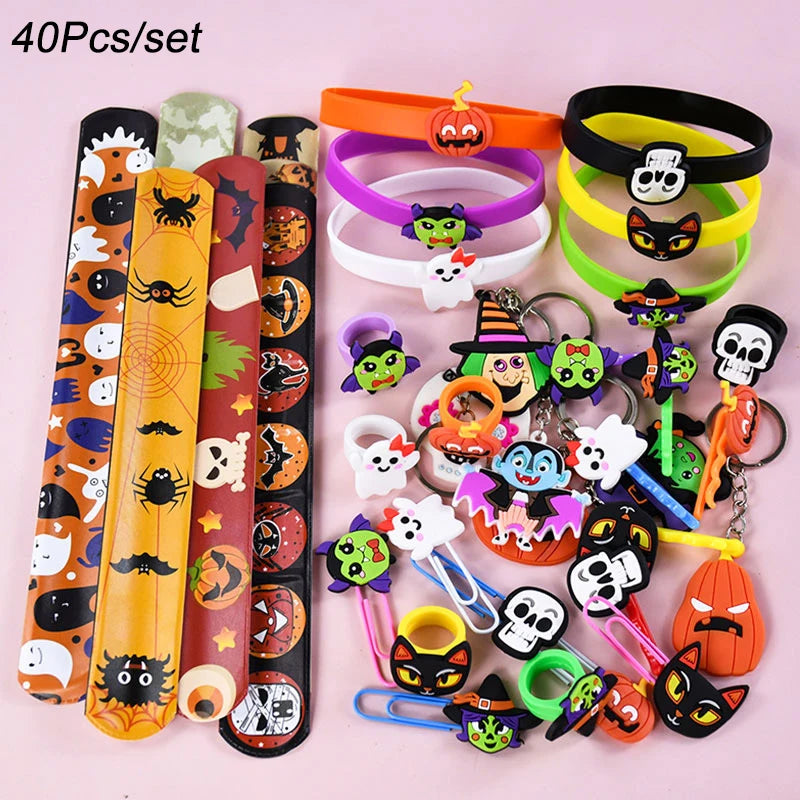 Halloween Kids Party Accessory Set – Ghost and Pumpkin Favors for Celebration