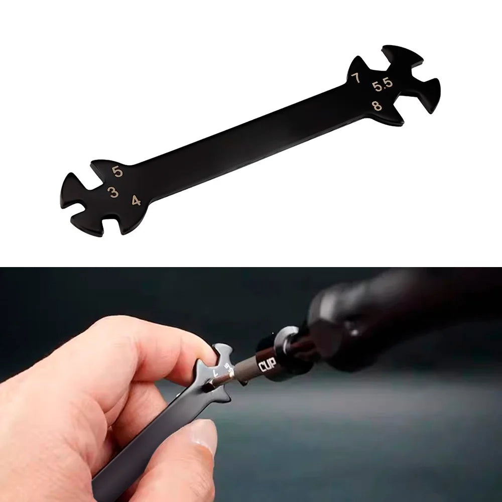 Multifunction 6-in-1 Repair Wrench – Precision Nut Spanner for RC Models