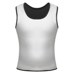 Men's Sauna Shapewear Vest – Silver Coated Compression Top for Weight Loss