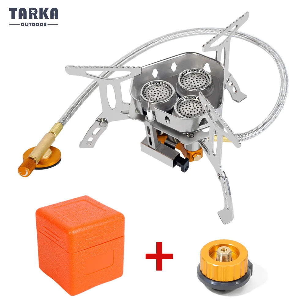 Folding Gas Camping Stove – 5800W Portable Burner for Outdoor Hiking BBQ
