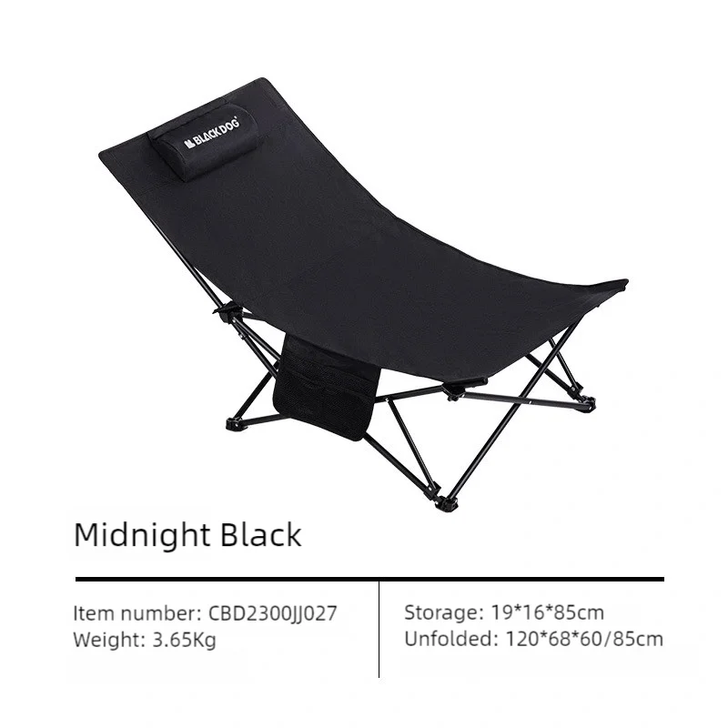 Foldable Camping Chair – Ergonomic Recliner with Pillow for Outdoor Leisure