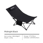 Foldable Camping Chair – Ergonomic Recliner with Pillow for Outdoor Leisure