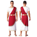 Ancient Greek Toga – Men’s Roman Robe for Halloween Cosplay Costume
