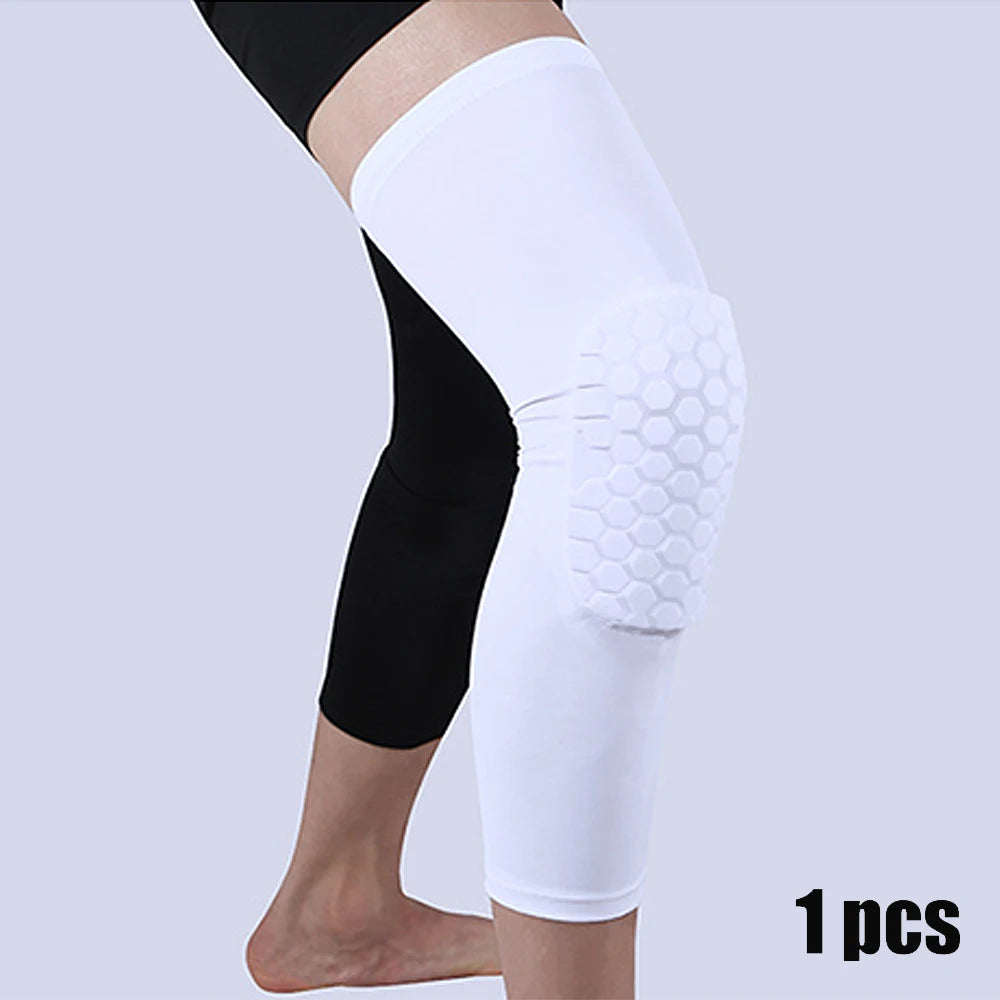 Compression Knee Sleeve – Long Leg Brace Support for Basketball and Running