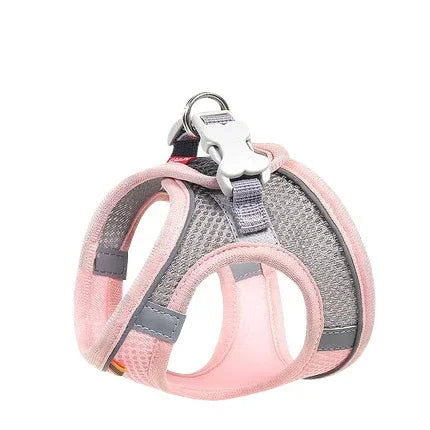 Adjustable Breathable Dog Harness – Safety Vest for Small Pets